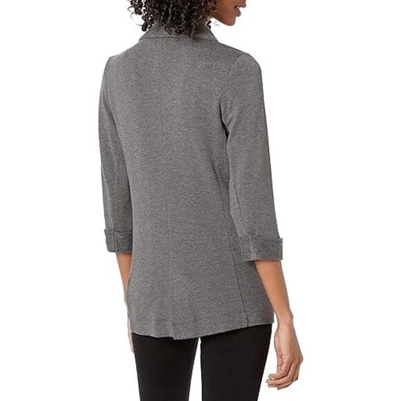 Joie Neville Knit One-Button Blazer Jacket Long Sleeve Heather Gray Size S NWT - Picture 3 of 12